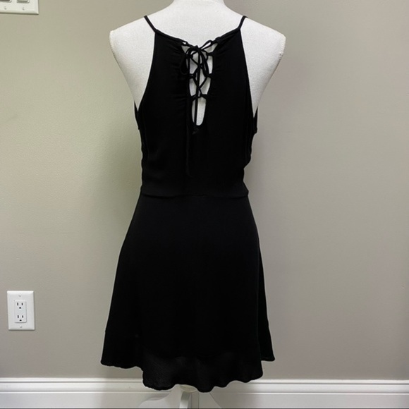 ZARA DENIM Faux Wrap Dress with tie back detail - Picture 7 of 10